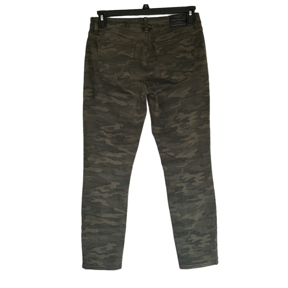 Lucky Brand Camo Pants 28 Green Camo Skinny Ankle Jeans 6 - Picture 5 of 7